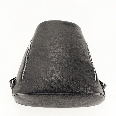 Rucsac din piele naturala 2 in 1 negru Lucia 121 [6]