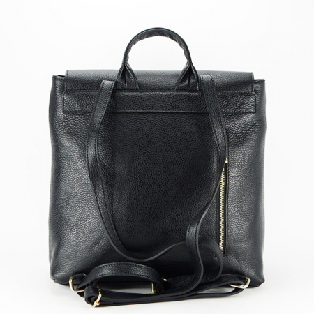 Rucsac din piele naturala 8941 124 Negru [2]
