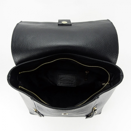 Rucsac din piele naturala 8941 124 Negru [4]