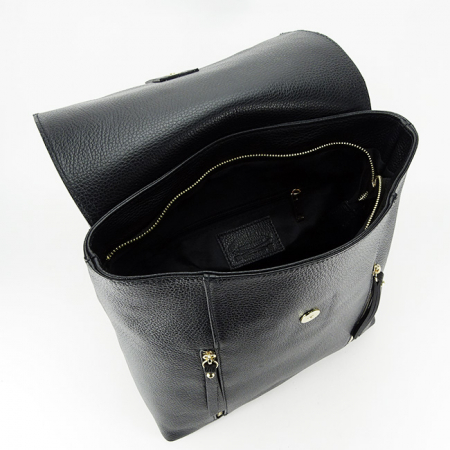 Rucsac din piele naturala 8941 124 Negru [5]