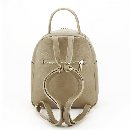 Rucsac din piele naturala 8955 121 Bej inchis [3]