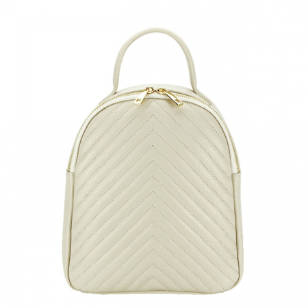 Noutati - Rucsac din piele naturala 8955 121 Crem