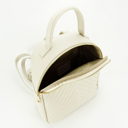 Rucsac din piele naturala 8955 121 Crem [7]