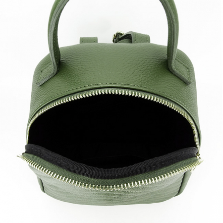 Rucsac din piele naturala 8955 121 Kaki [5]
