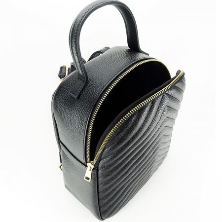 Rucsac din piele naturala 8955 121 Negru [6]