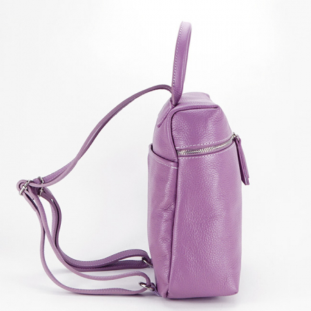 Rucsac din piele naturala 8965 123 Mov [2]