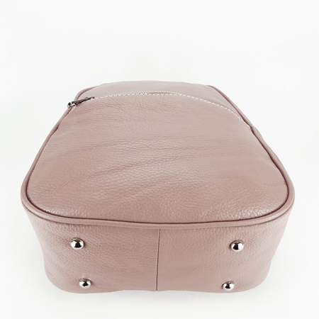 Rucsac din piele naturala Lili 121 Roz [4]