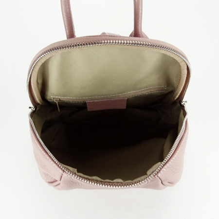 Rucsac din piele naturala Lili 121 Roz [5]