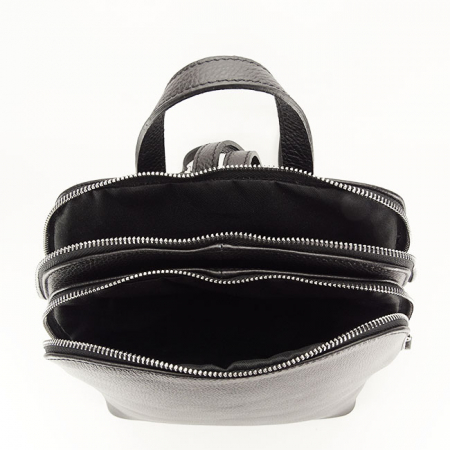 Rucsac din piele naturala  Andra 121 Negru [5]
