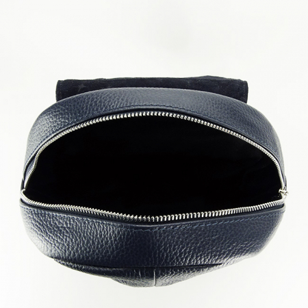 Rucsac din piele naturala Veronica 123 Bleumarin [5]