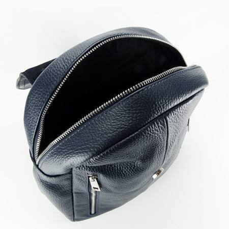 Rucsac din piele naturala Veronica 123 Bleumarin [6]