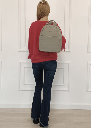 Rucsac gri deschis impermeabil David Jones CM7656 18 [1]