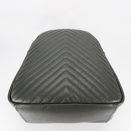 Rucsac gri inchis  din piele naturala 8955 121 [4]