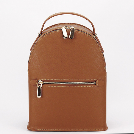 Rucsacuri - Rucsac maro cognac de dama Diana&CO Firenze, DYS602-3 119