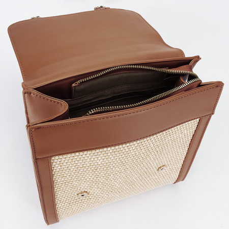 Rucsac maro cu model impletit DHJ727-3 18 [7]