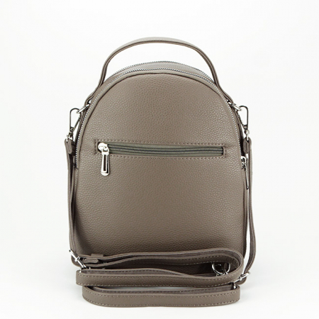 Rucsac maro taupe convertibil in geanta F3607 18 [3]