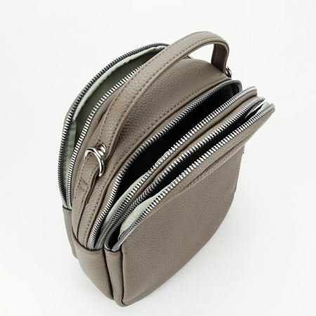 Rucsac maro taupe convertibil in geanta F3607 18 [6]