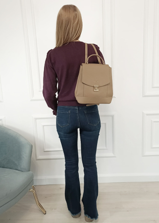Rucsac maro taupe Diana&CO DHJ824-1 18 [1]