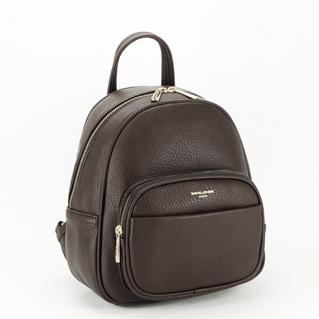 Rucsac mediu, 7000-2 18, 25x22x10 cm, Maro inchis [1]