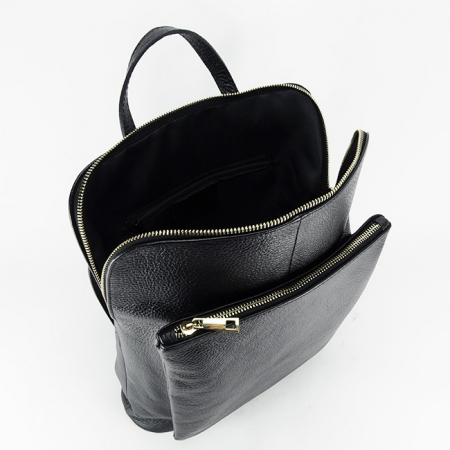 Rucsac din piele naturala 2 in1 negru 1441 123 [7]