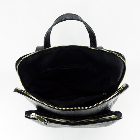 Rucsac din piele naturala 2 in1 negru 1441 123 [6]