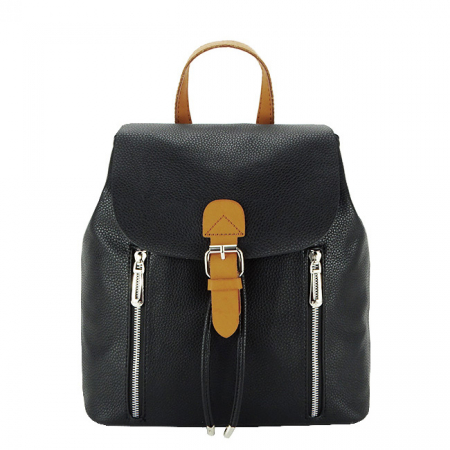 Rucsacuri - Rucsac mediu, Flora&Co Paris, H6735 18 Negru-camel