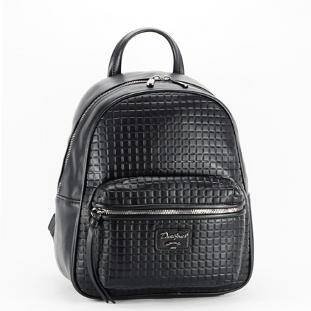 Rucsac negru cu imprimeu geometric 6909-2 119 [1]