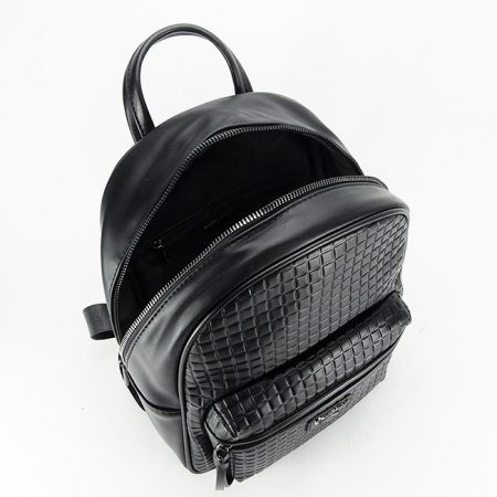 Rucsac negru cu imprimeu geometric 6909-2 119 [6]