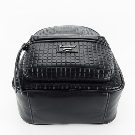 Rucsac negru cu imprimeu geometric 6909-2 119 [4]
