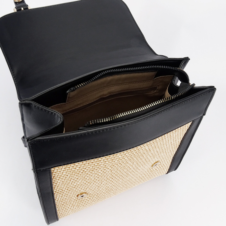 Rucsac negru cu model impletit DHJ727-3 18 [7]