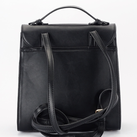 Rucsac negru cu model impletit DHJ727-3 18 [4]