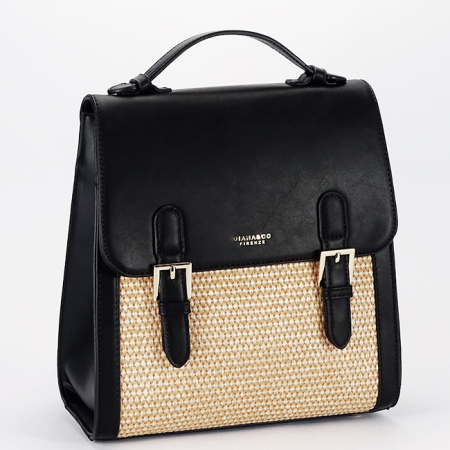 Accesorii - Rucsac negru cu model impletit DHJ727-3 18