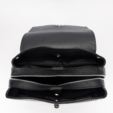 Rucsac 2 in 1 negru din piele naturala 6548-36 123 [6]
