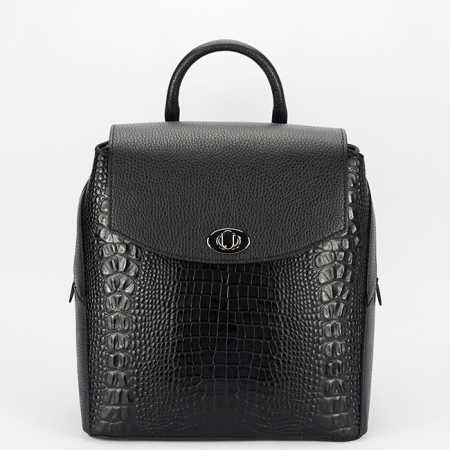 Accesorii - Rucsac 2 in 1 negru din piele naturala 6548-36 123