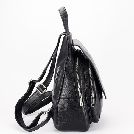 Rucsac negru din piele naturala 8906 122 [3]