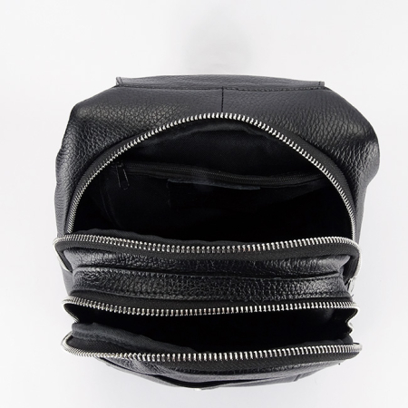 Rucsac negru din piele naturala 8906 122 [6]