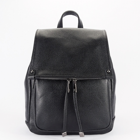Rucsac negru din piele naturala 8914 M6