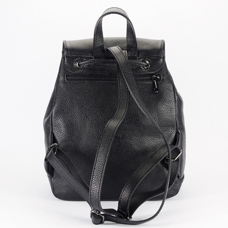 Rucsac negru din piele naturala 8914 M6 [3]