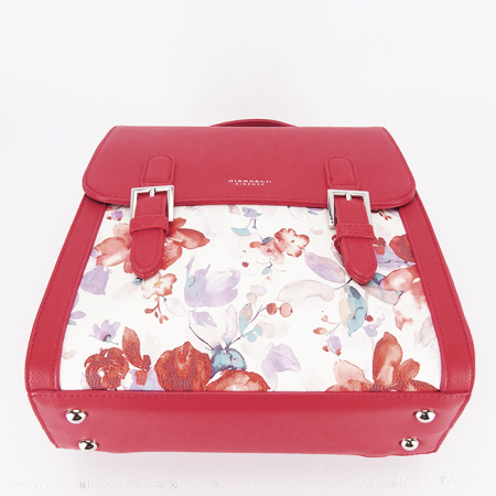 Rucsac rosu cu imprimeu floral DHJ731-3 M11 [4]