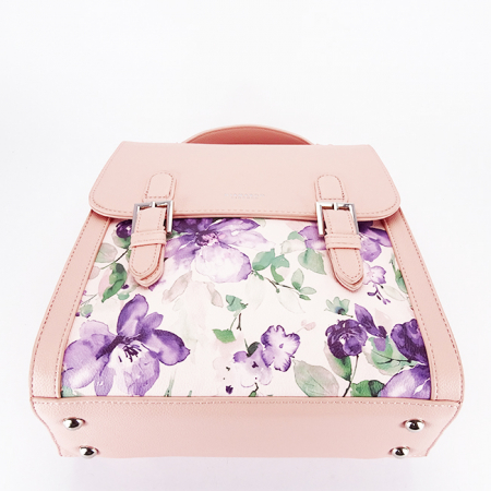 Rucsac roz deschis cu imprimeu floral DHJ731-3 M11 [4]