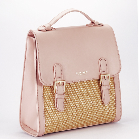 Accesorii - Rucsac roz deschis cu model impletit DHJ727-3 18