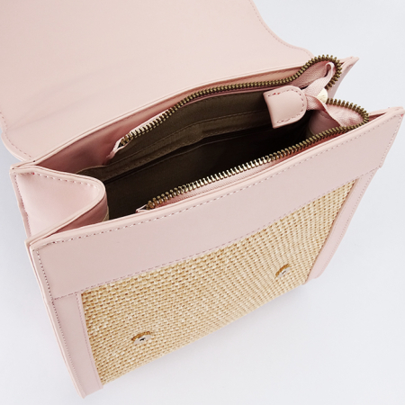 Rucsac roz deschis cu model impletit DHJ727-3 18 [7]