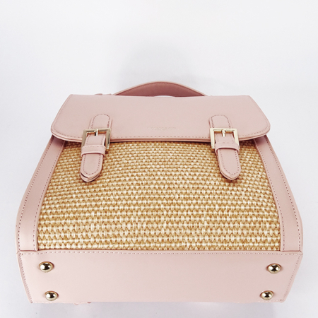 Rucsac roz deschis cu model impletit DHJ727-3 18 [5]
