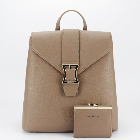 Rucsacuri - Rucsac taupe Premium Chris Bella CB2423-3 M2