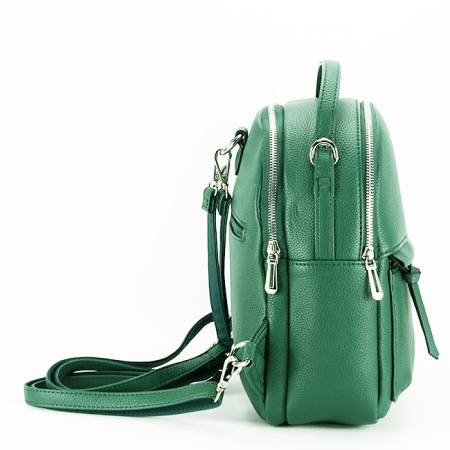 Rucsac verde convertibil in geanta F3606 18 [2]