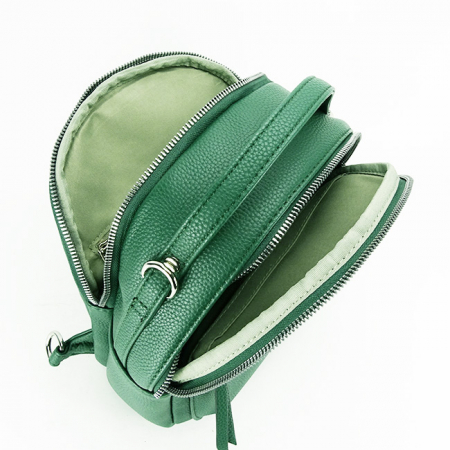 Rucsac verde convertibil in geanta F3606 18 [6]