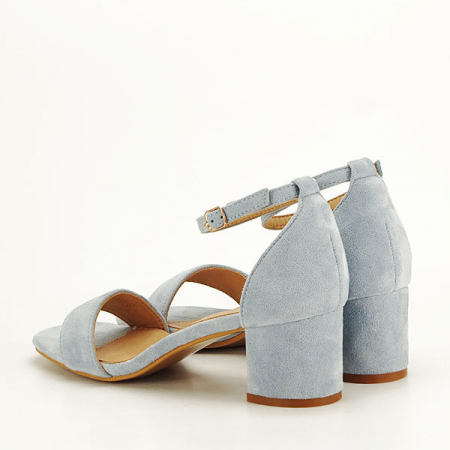 Sandale albastre din velur Lorena [3]