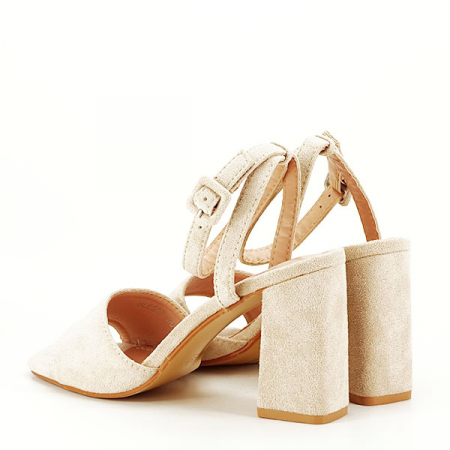 Sandale bej cu toc BL6522 130 [4]