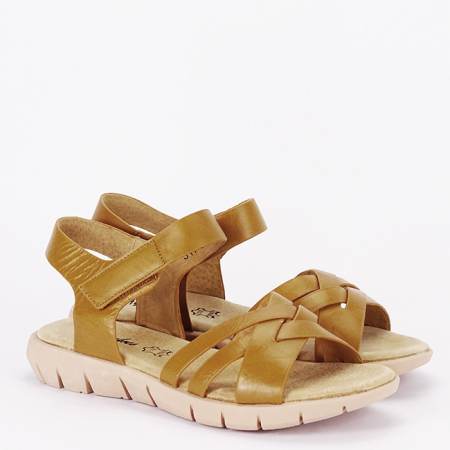 Sandale camel din piele naturala 511 [5]