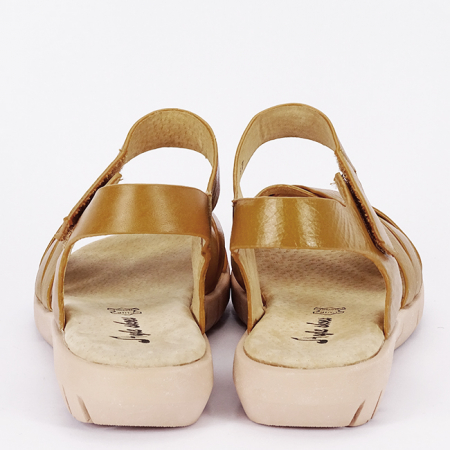 Sandale camel din piele naturala 511 [3]